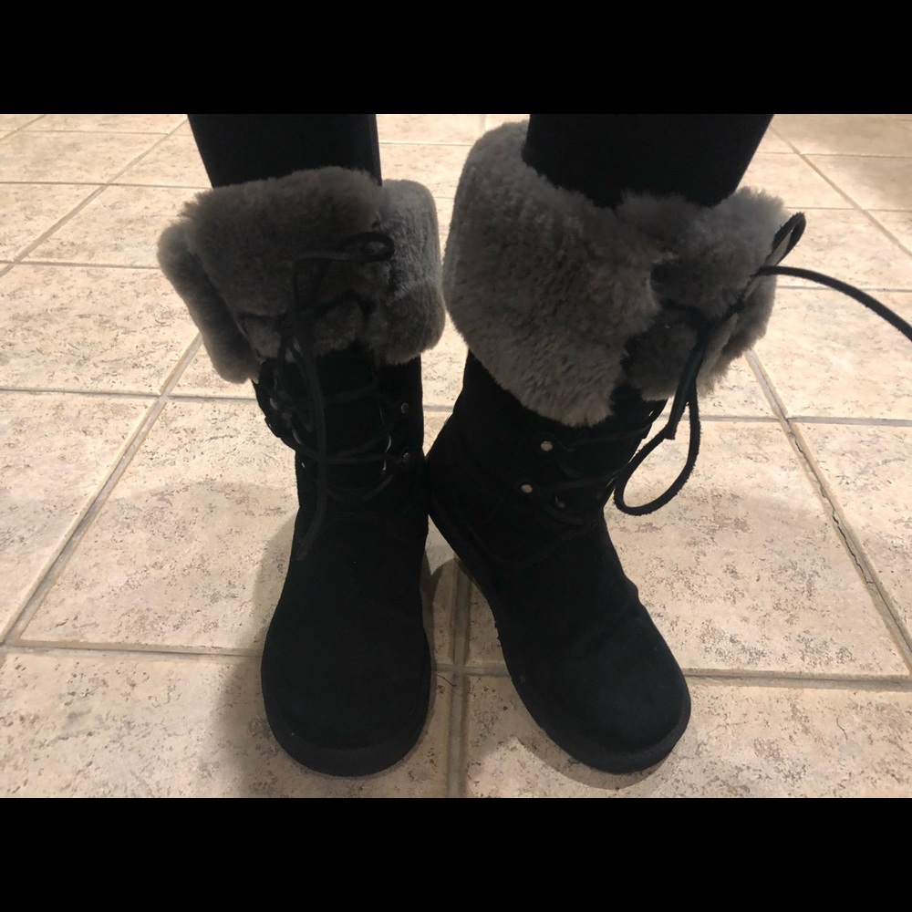 Black Ugg Suede Waterproof Ugg Boots